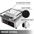 Miniatyrbild 5 av 8: 1,8kw 50-300°C justerbar effektiv elektrisk panini pressgrill, snabb och jämn uppvärmning, genomtänkt design, bred applikation