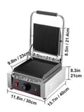 Miniatyrbild 8 av 8: 1,8kw 50-300°C justerbar effektiv elektrisk panini pressgrill, snabb och jämn uppvärmning, genomtänkt design, bred applikation