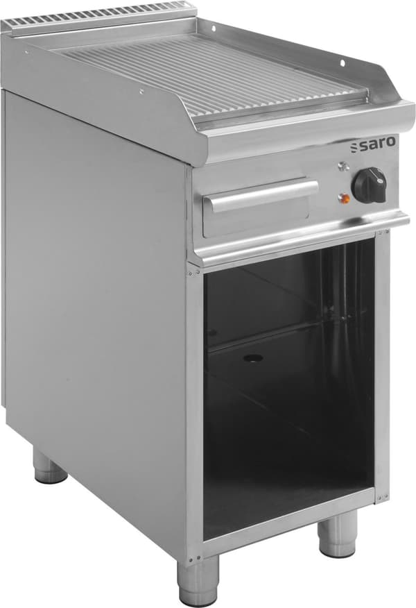 Saro Grillplade, E7/KTE1BAR, åben bund, elektro Rustfrit stål