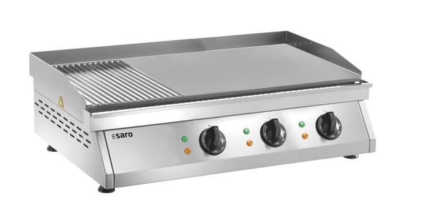 Saro Grillplade, FRY TOP GH, rillet + glat