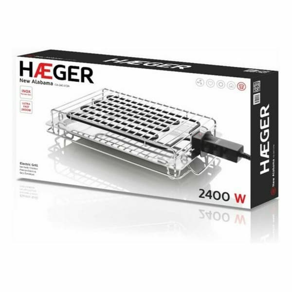Grill Haeger GR-240.013A 2400W Svart Multicolour 2400 W (395 x 275mm)
