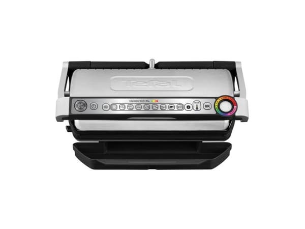 Tefal OptiGrill + GC7248, Rostfritt stål, Rostfritt stål, Termoplast, Rektangulär, Röra