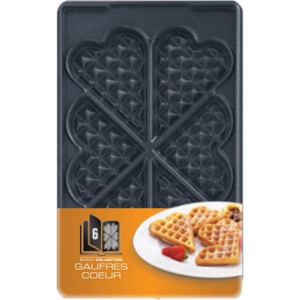 Tefal Snack Collection -paistolevyt: 6 Sydänvohvelit