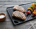 Miniatyrbild 3 av 4: Grillplatta - LODGE - 2 i 1 - Grill och plancha - 42x24cm - Naturlig gjutjärn