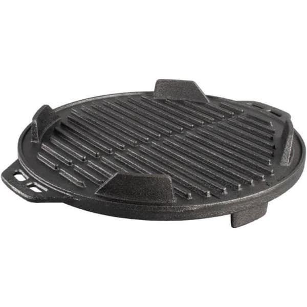 LODGE 12" Gjutjärn Rund Kickoff Grill, Gjutjärn, Svart, 30,48 cm