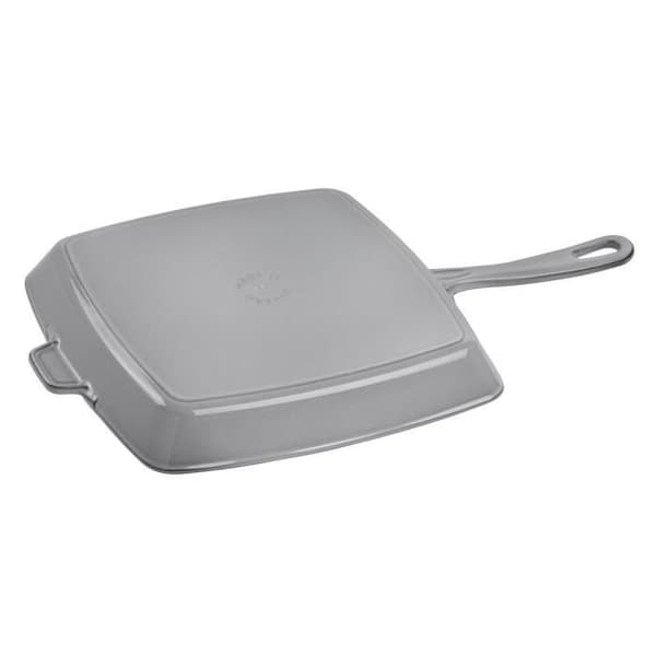 Grill - STAUB - Amerikansk - Emaljerad gjutjärn - 30 cm - Grå grafit
