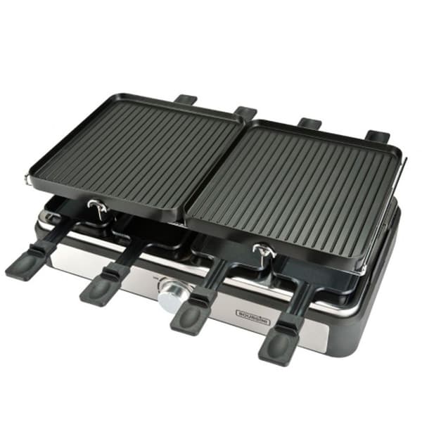 Bourgini Elektrisk Stekpanna Gourmette Raclette Grill 1400w Silver One Size / EU Plug