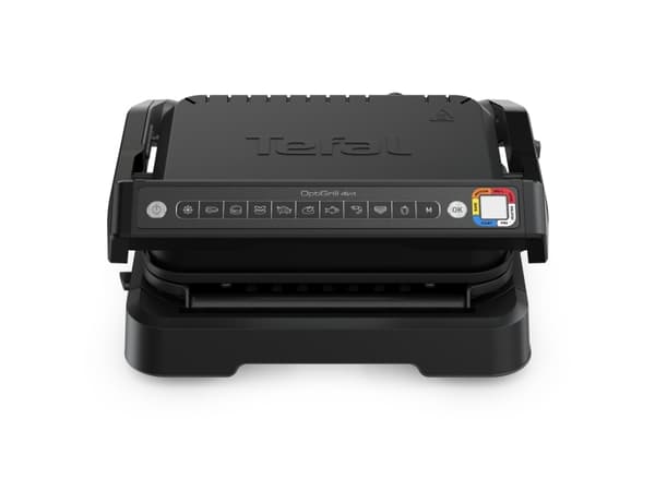 Tefal OptiGrill 4in1 GC774810, Musta, Metalli, Suorakulmainen, Painikkeet, 600 cm², 300 x 200 mm