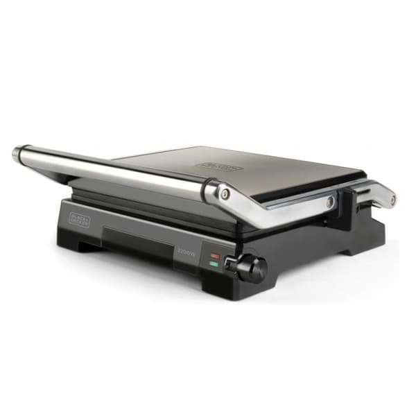Smörgåsmaskin - BLACK+DECKER - BXGR2200E - 2200W - 6 positioner - Tallrik 14,5x23cm