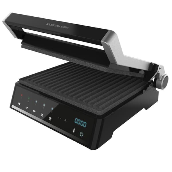 Cecotec 2000-W electric grill with AutoCook system that adjusts time and temperature depending on the mode and the set cooking level, dishwasher-safe