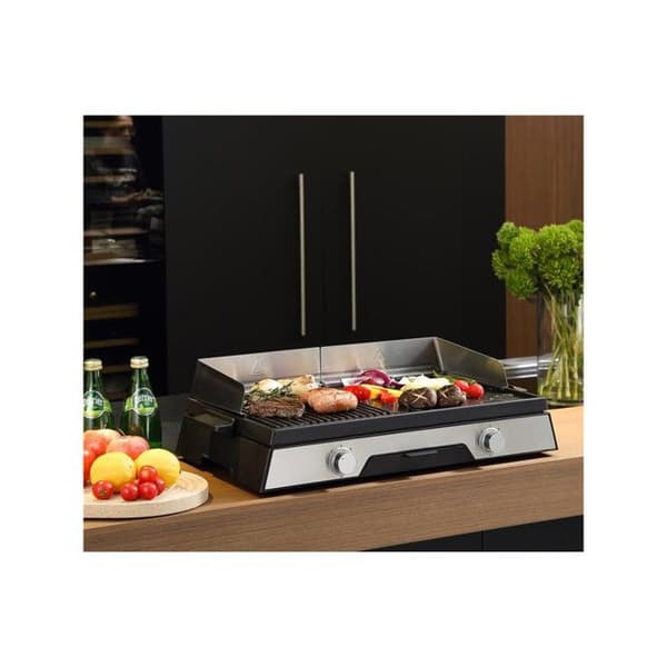 Kitchen Chef Elektrisk plancha 2200w rostfri platta 52 x 31,5cm - PLANCHADUO2200