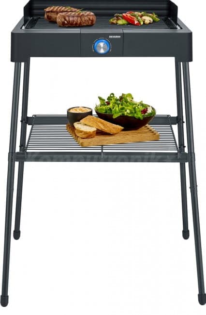 Severin PG 8568 fritstående grill med grillplade