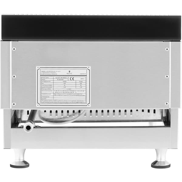 Enkelt glat justerbar gasgrill til naturgas 0,02 bar 35 x 40 cm 3100 W