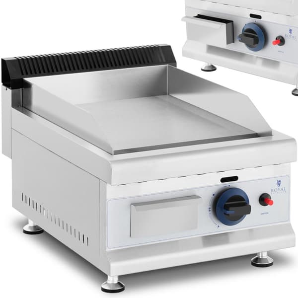 Enkelt glat justerbar gasgrill til naturgas 0,02 bar 35 x 40 cm 3100 W