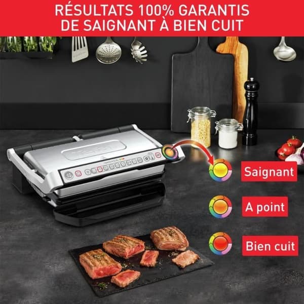 TEFAL Optigrill+ XL elgrill - 9 program - XL kokyta - Tillbehör ingår