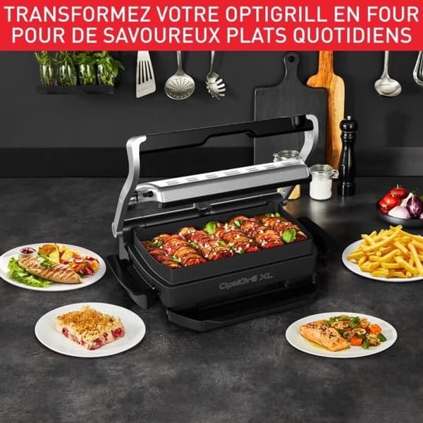 TEFAL Optigrill+ XL elgrill - 9 program - XL kokyta - Tillbehör ingår
