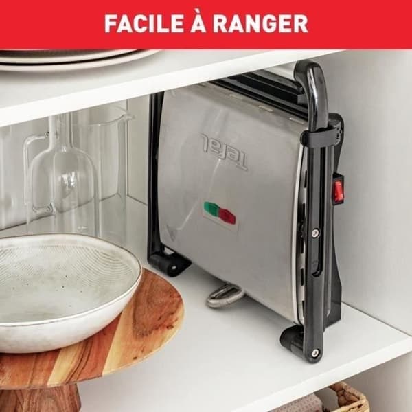 Tefal INICIO GRILL MULTIFUNCTION Köttgrill, PANINI BROSTASTER, GC241D12