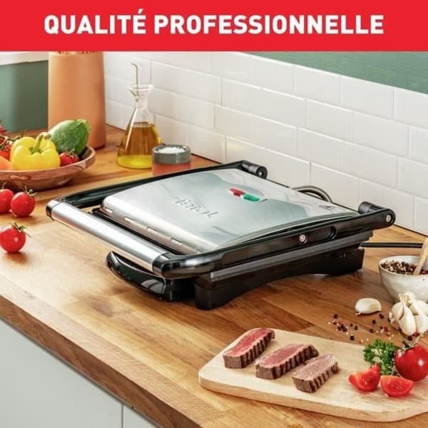 Tefal INICIO GRILL MULTIFUNCTION Köttgrill, PANINI BROSTASTER, GC241D12