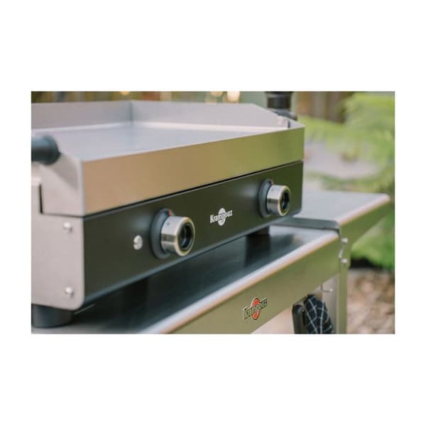 Elgrill - KRAMPOUZ - Serie Noire Dubbel PFSR2AA KR - 3200 W - Rostfritt stål - Dubbel kokzon