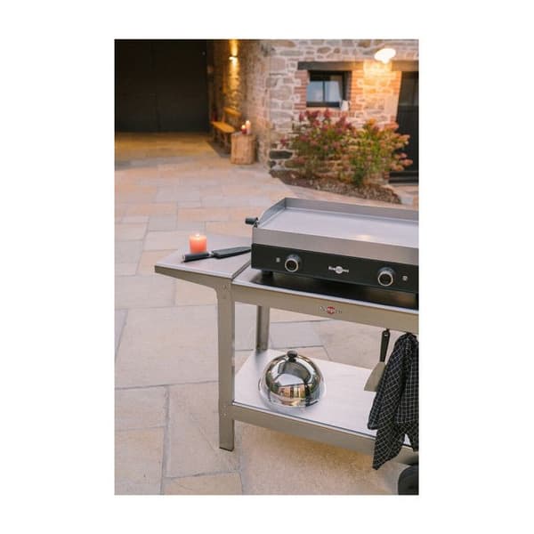 Elgrill - KRAMPOUZ - Serie Noire Dubbel PFSR2AA KR - 3200 W - Rostfritt stål - Dubbel kokzon