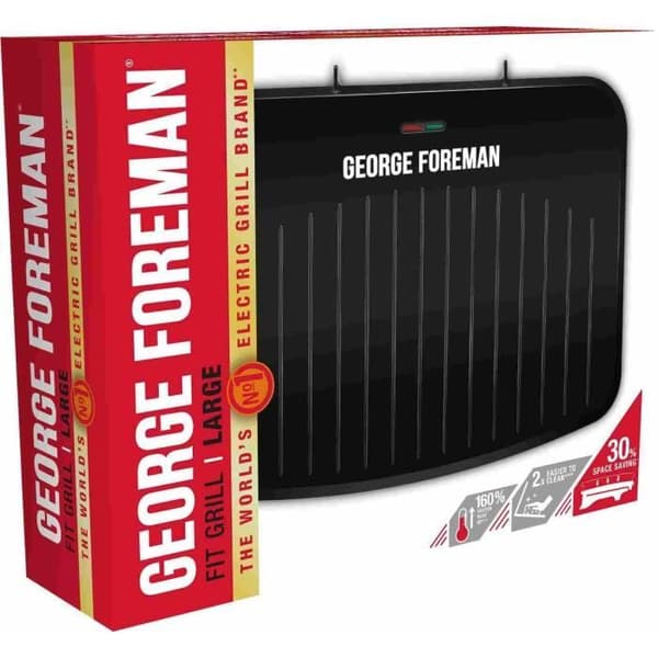 Grill elektrisk GEORGE FOREMAN - 25820-56 - Non-stick beläggning - 2400W