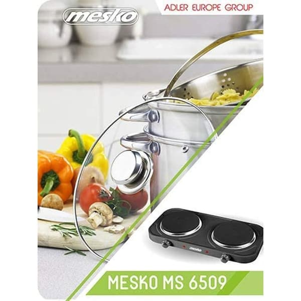 Elektrisk Varmeplade Adler MS 6509 Sort 2000 W