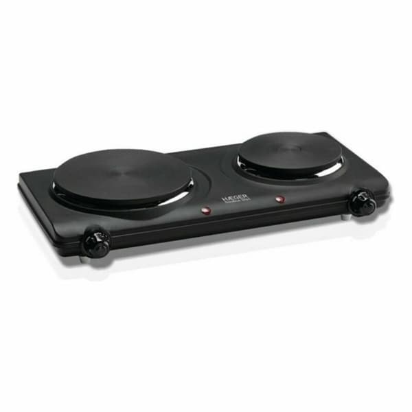 Elektrisk Varmeplate Haeger HP-02B.013A Svart 2 Kokeplater Flerfarget 2250W