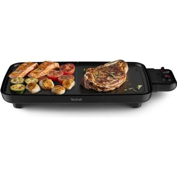 TEFAL Plancha elektrisk 2200W, 2 zoner, stor kokyta Non-stick beläggning CB642800