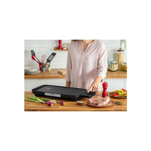 Elgrill - Tefal - Booster CB641810 - 2200W - 2 matlagningszoner - Justerbar termostat