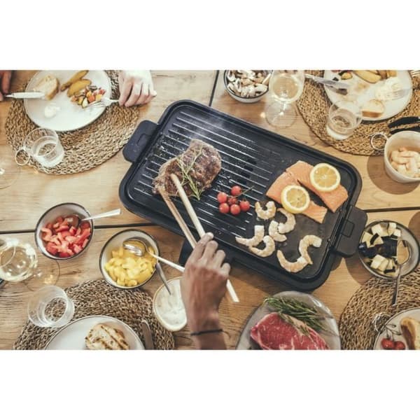 Plancha SEVERIN - PG8564 - Tillagningsyta 50x30cm - Non-stick gjutjärnplatta - Upp till 230°C - 2300W