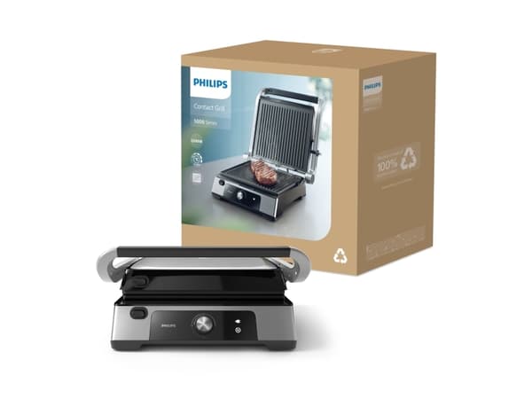 Philips 5000 series HD6301 - Grill - elektrisk - svart