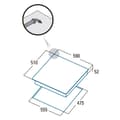 Miniatyrbild 2 av 4: Gasplatta Cata 08068405 60 cm