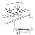Miniatyrbilde 3 av 3: Gasstopp Electrolux EGH6333BOX 60 cm