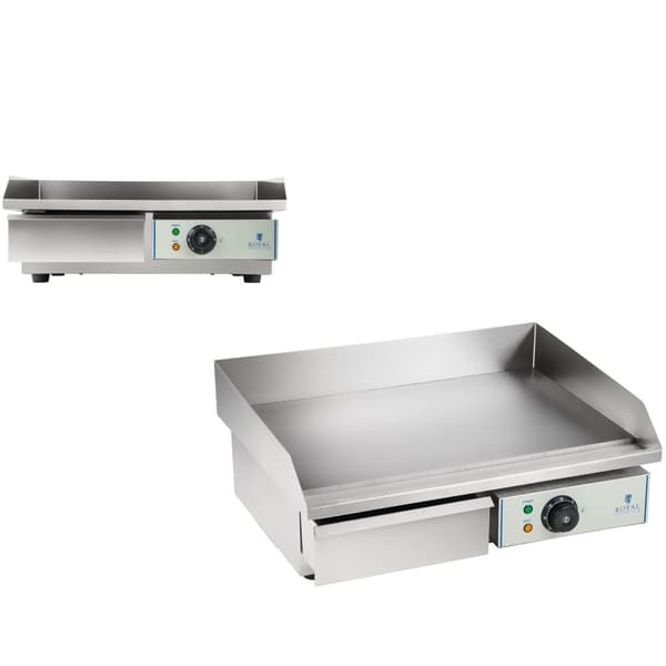 El-grill med høj kant, bredde 55 cm