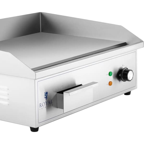 El-grill, glat grillplade, 530 x 350 mm, 3000 W