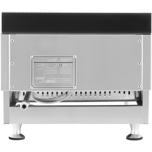 Glat justerbar gasgrill til propan-butangas 0,05 bar 35 x 40 cm 3000 W