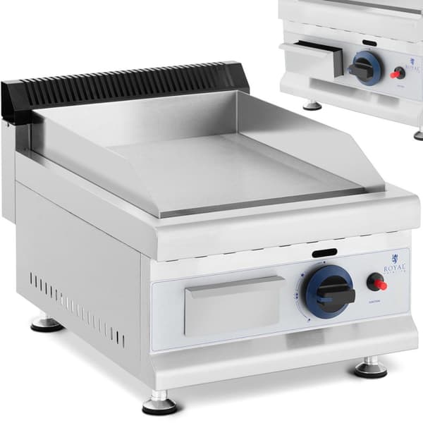 Glat justerbar gasgrill til propan-butangas 0,05 bar 35 x 40 cm 3000 W