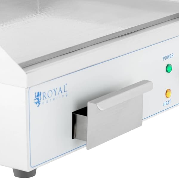 El-grill, glat grillplade, 550 x 350 mm, 3000 W