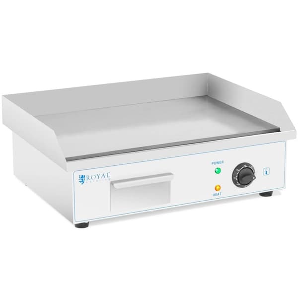 El-grill, glat grillplade, 550 x 350 mm, 3000 W