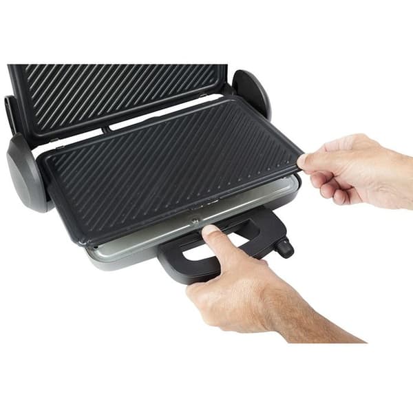 Bestron Kontaktgrill Viva Italia ACG380 1800 W Grå 31x22 cm