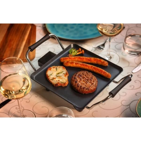 Bestron ABP600 bordsplancha - 1000W - 21x21cm - Non-stick beläggning