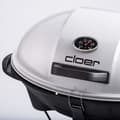 Miniatyrbild 3 av 3: cloer 6789 Stående grilltermometer - 2400 W - Matlagningsyta: 38,5 x 52,5 cm - Platsbesparande - Grillsvart - Ljusgrå - Silver