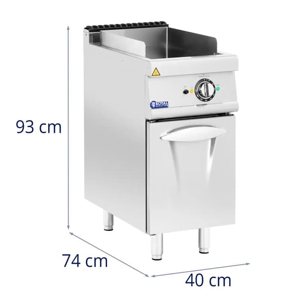 Royal Catering - Elektriskt stekbord - 5,4 kW - Slät - Underskåp