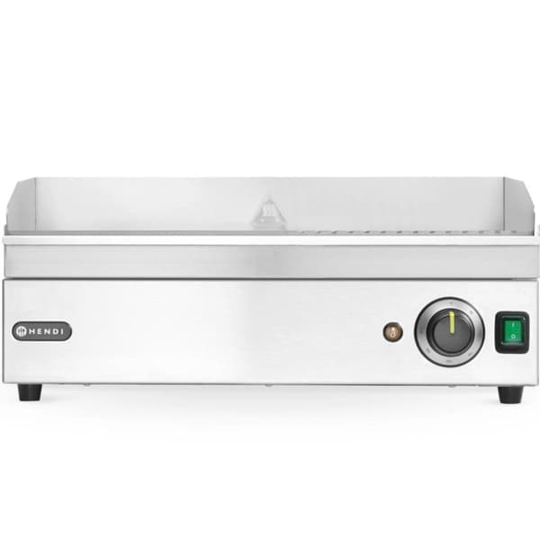 El-grill, glat, rillet grillplade, 527 x 404 mm, 2400 W