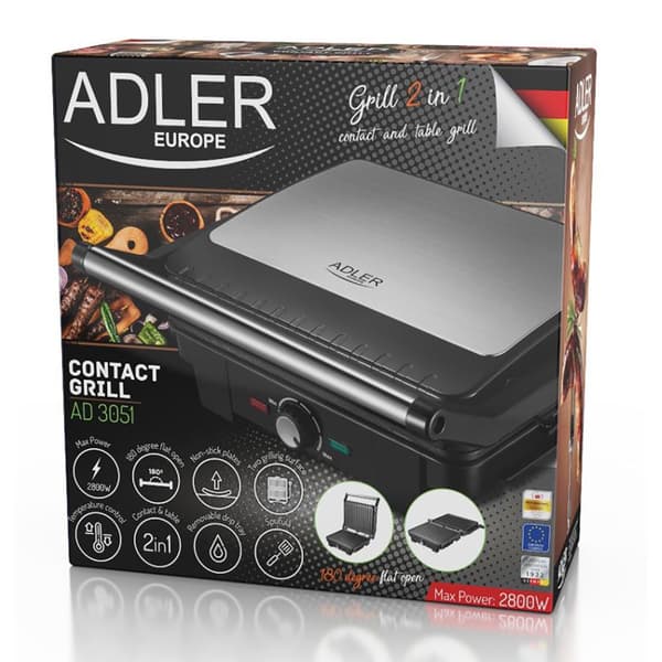 Adler Ad 3051 2200w Elektrisk Grill