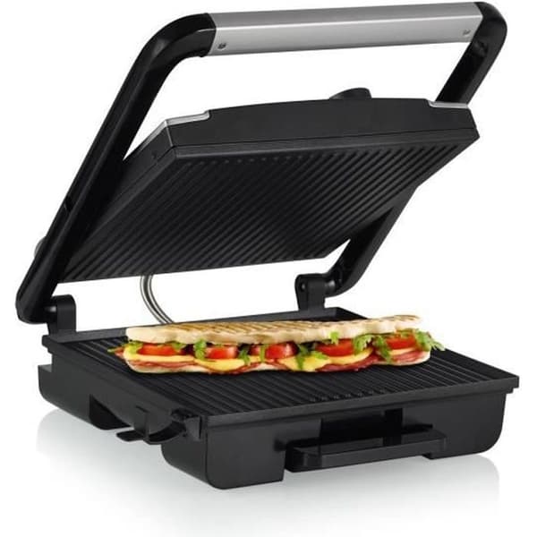 Pro panini grill - PRINCESS - Stor matlagningsyta - 2000 Watt - Non-stick tallrikar