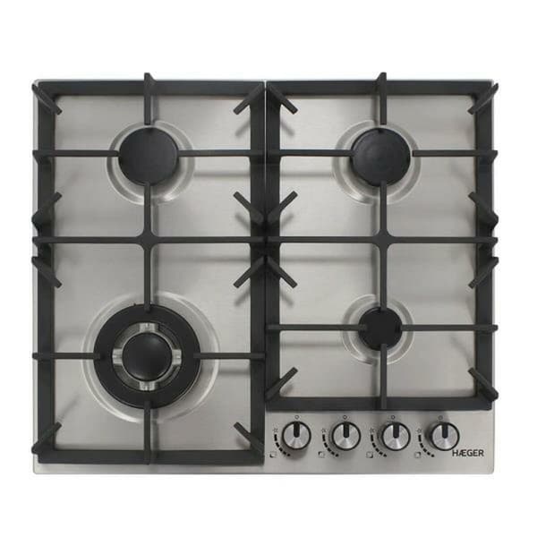 Gasplatta Haeger PG-4GI.005A 58 cm Rostfritt stål