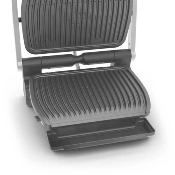 Tefal GC707D Elkontaktgrill Rostfritt Stål, Svart