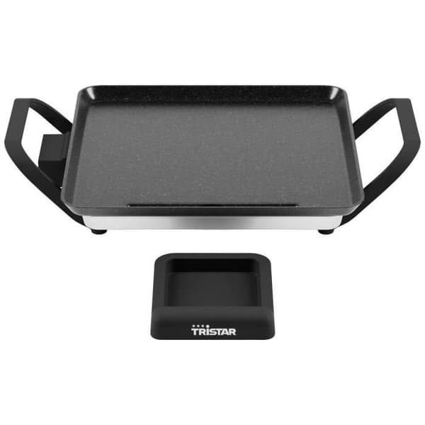 Tristar Slim S elektrisk grillplatta - Svart - Steglös temperaturjustering - Non-stick tallrikar