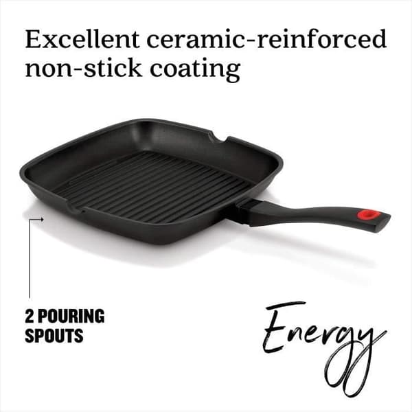 BEKA Grill 28x28 cm Energi för alla värmekällor inklusive induktion